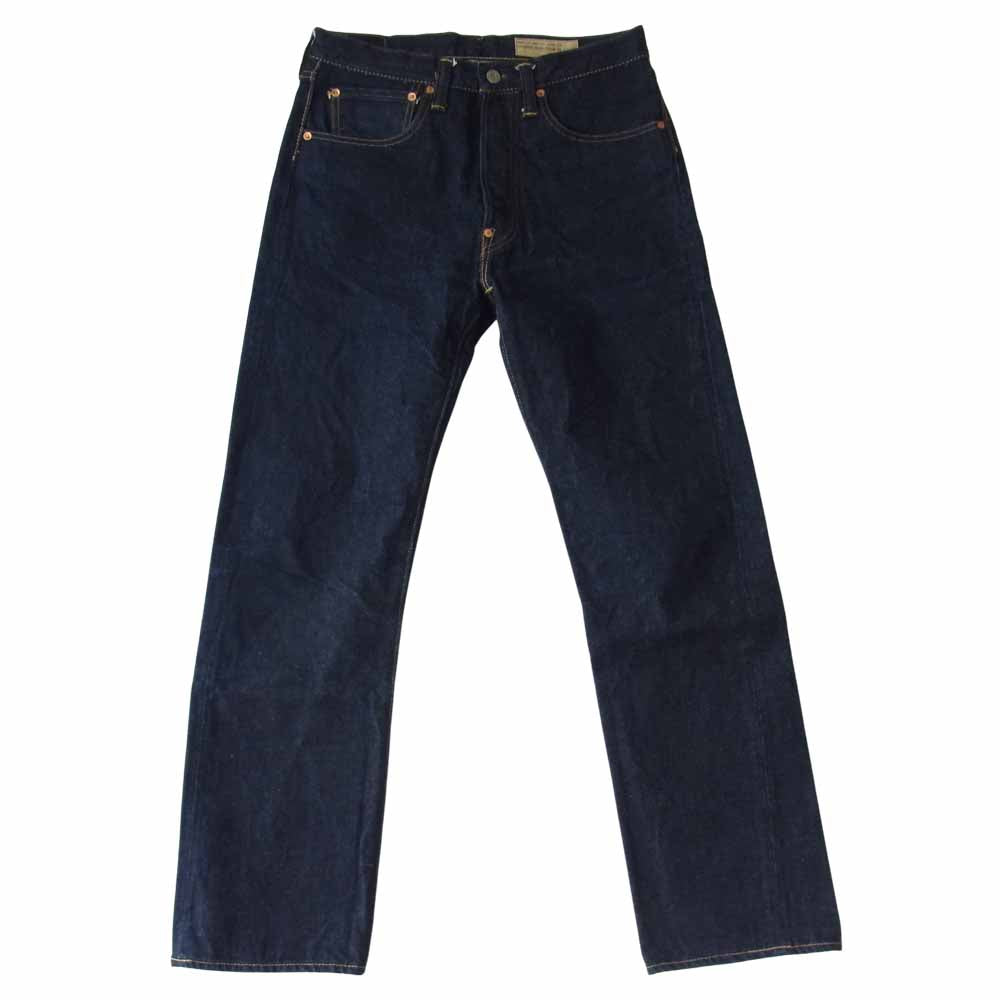 BONCOURA ボンクラ Indigo Selvedge CINCH BACK Denim Pants インディゴ セルビッジ シンチバック デニム インディゴブルー系 30【中古】