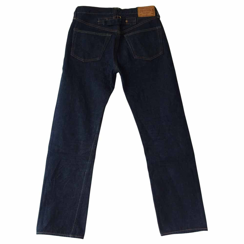 BONCOURA ボンクラ Indigo Selvedge CINCH BACK Denim Pants インディゴ セルビッジ シンチバック デニム インディゴブルー系 30【中古】