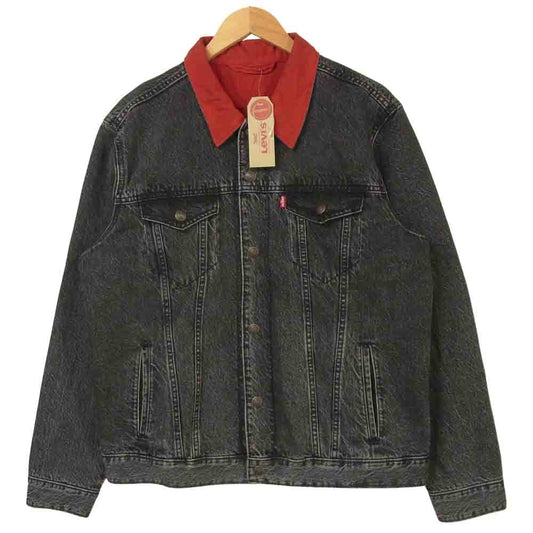 Levi's リーバイス 72334 Jordan REVERSIBLE TRUCKER JACKET リバーシブル トラッカー ジャケット グレー系 レッド系 L【中古】