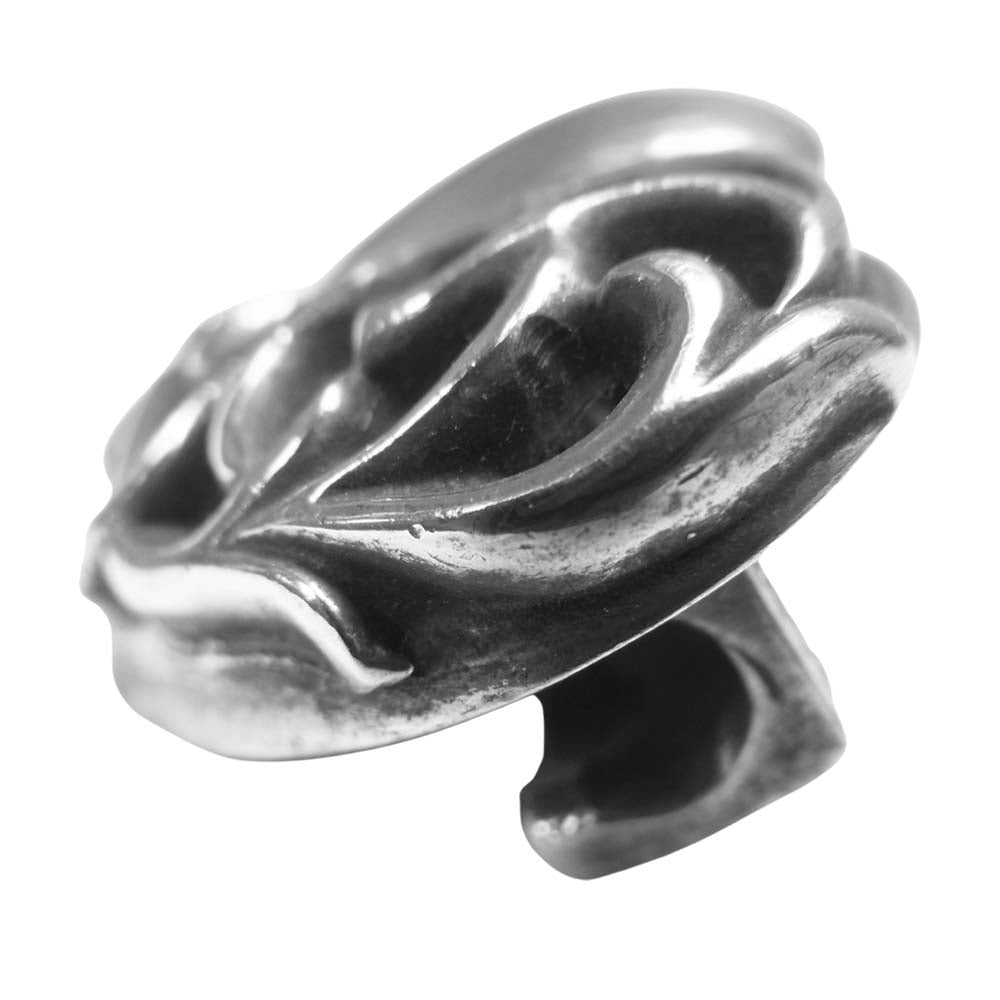 CHROME HEARTS クロムハーツ（原本有） HAIR BAND ハート ボタン コンチョ ヘアゴム シルバー系【中古】