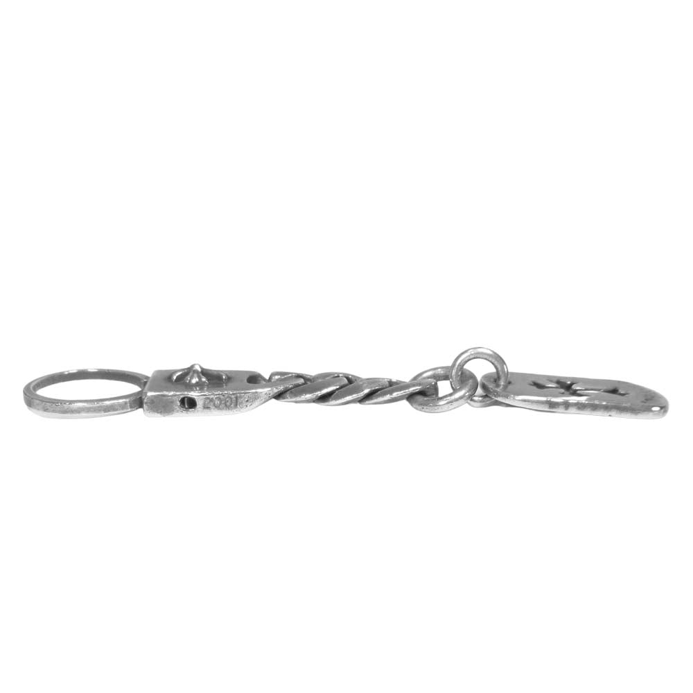 CHROME HEARTS クロムハーツ（原本無） カットアウトクロス ドッグタグ キーチェーン キーリング シルバー系【中古】