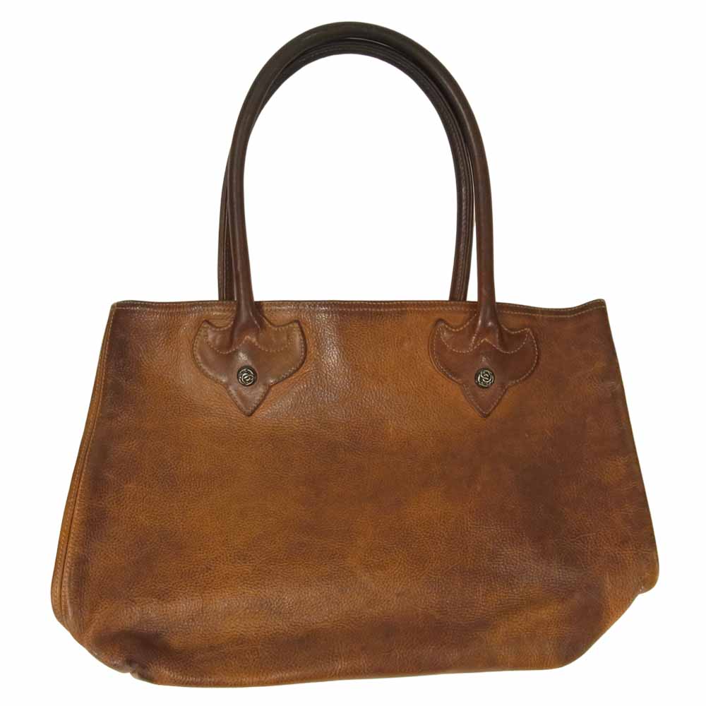 CHROME HEARTS クロムハーツ（原本有） 修理補填確認書付属 FS トート ユナイテッドアローズ UA 10周年記念 クロスパッチ バッグ ブラウン系【中古】