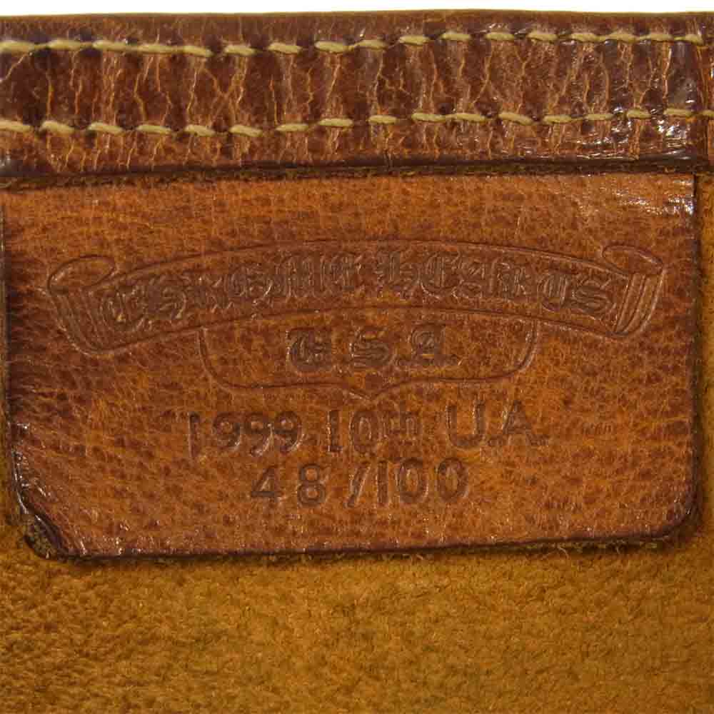 CHROME HEARTS クロムハーツ（原本有） 修理補填確認書付属 FS トート ユナイテッドアローズ UA 10周年記念 クロスパッチ バッグ ブラウン系【中古】