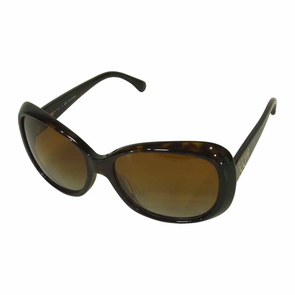 CHANEL シャネル 5248-A ココマーク カメリア サングラス イタリア製 ブラウン系 59□16-135【中古】