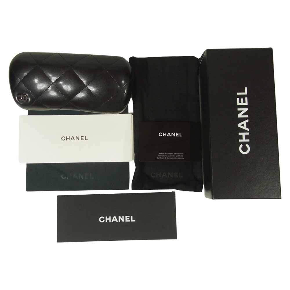 CHANEL シャネル 5248-A ココマーク カメリア サングラス イタリア製 ブラウン系 59□16-135【中古】
