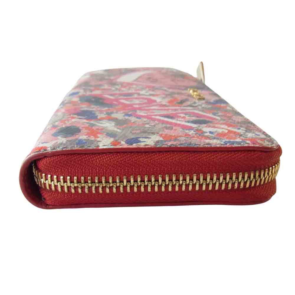 Furla フルラ ハート L字ファスナー 長財布 マルチカラー系【中古】