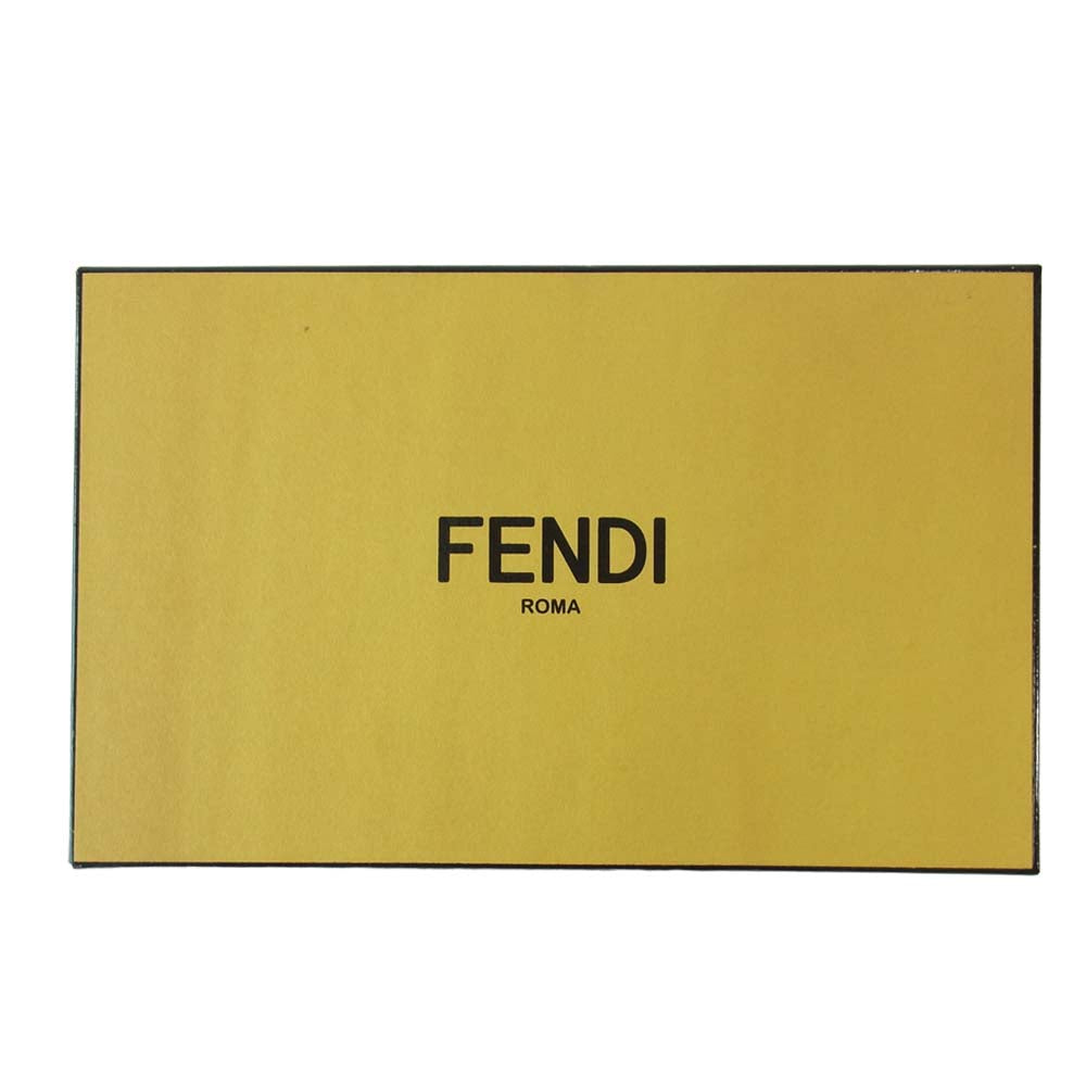 FENDI フェンディ 8M0299 4CK F049K ロゴプリント ラウンドジップ 長財布 マルチカラー系【中古】