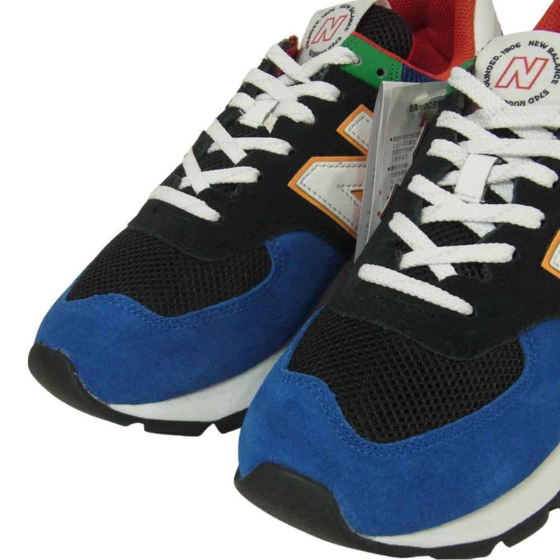 NEW BALANCE ニューバランス ML574DRC スニーカー インドネシア製 ブラック系 ブルー系 26.5cm【新古品】【未使用】【中古】