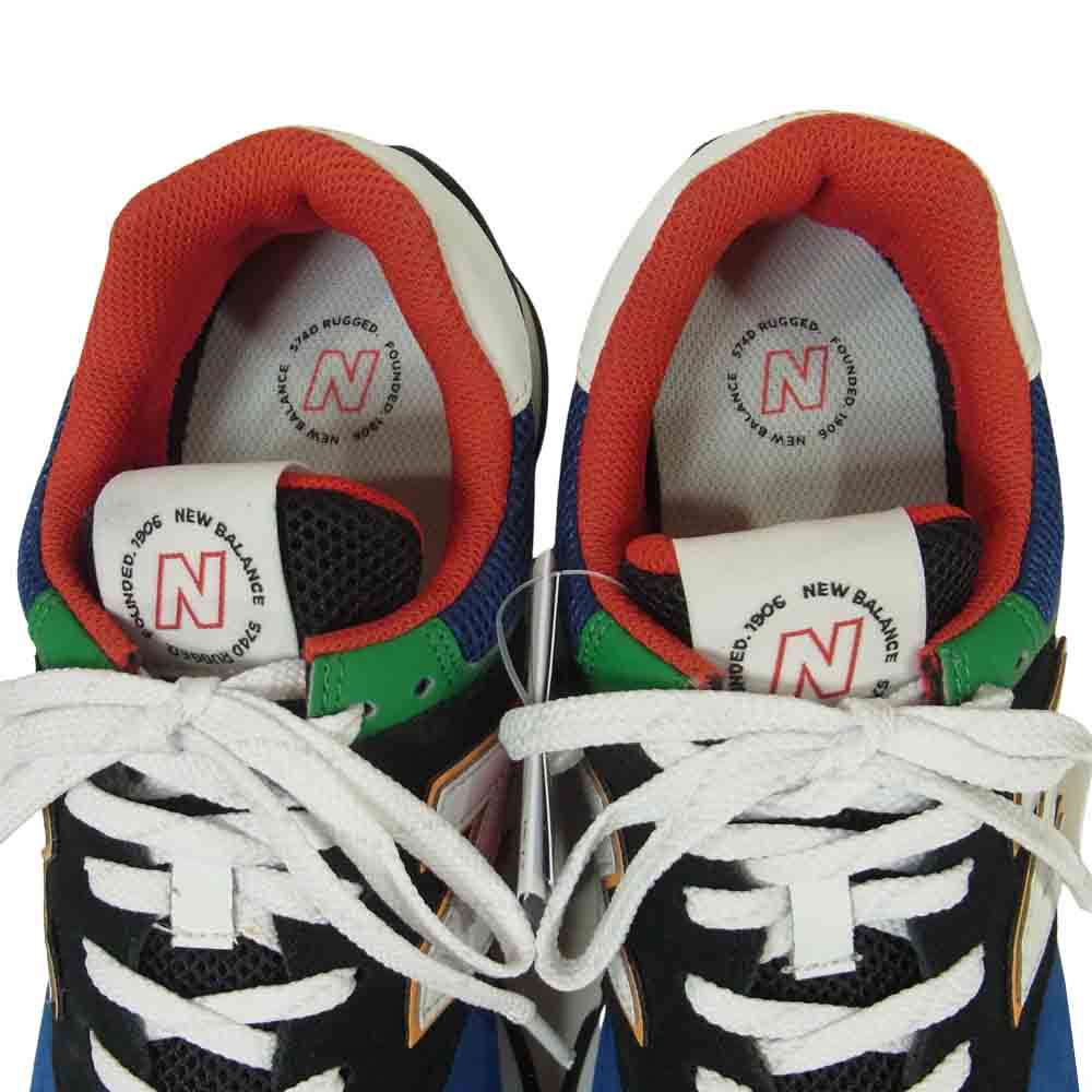 NEW BALANCE ニューバランス ML574DRC スニーカー インドネシア製 ブラック系 ブルー系 26.5cm【新古品】【未使用】【中古】