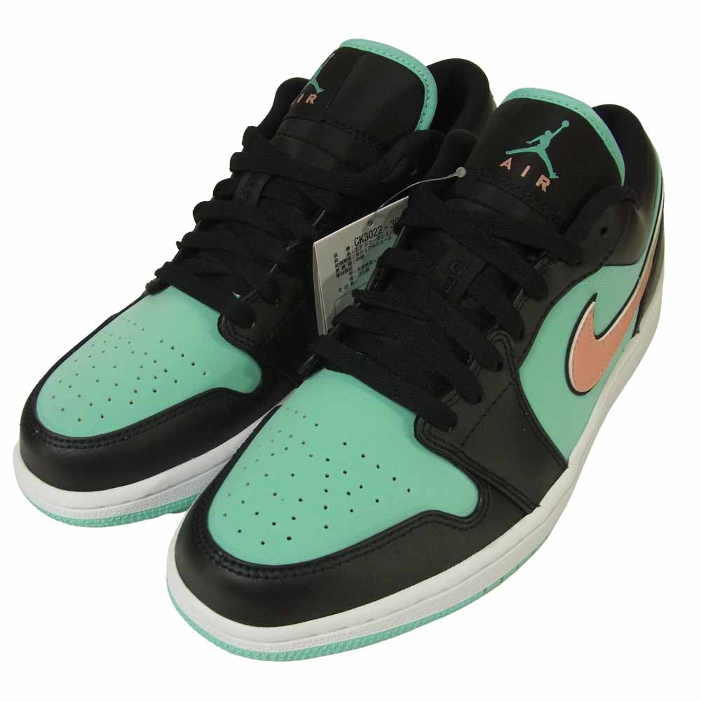 NIKE AIR JORDAN ナイキ ジョーダン CK3022-301 1 Low SE TROPICAL TWIST トロピカル ツイスト スニーカー ブラック系 ミントグリーン系 26.5cm【新古品】【未使用】【中古】