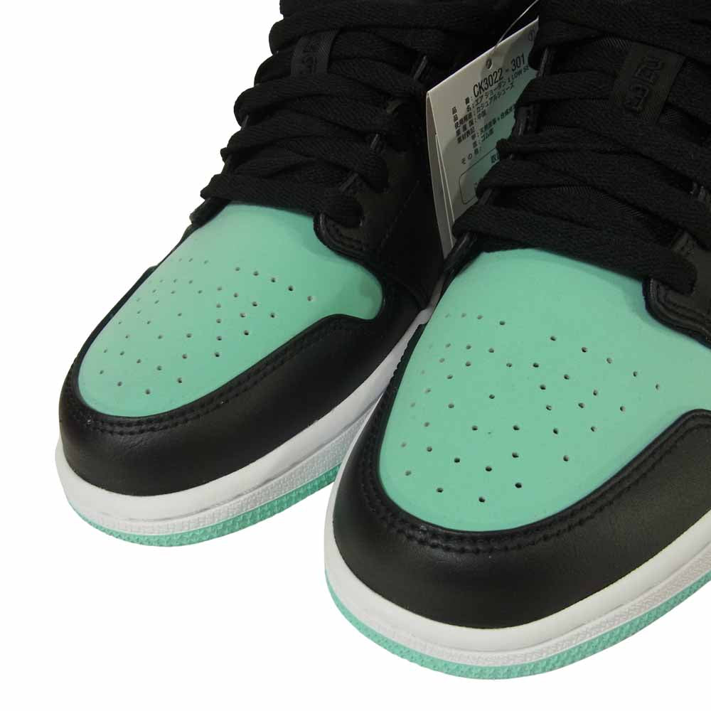 NIKE AIR JORDAN ナイキ ジョーダン CK3022-301 1 Low SE TROPICAL TWIST トロピカル ツイスト スニーカー ブラック系 ミントグリーン系 26.5cm【新古品】【未使用】【中古】