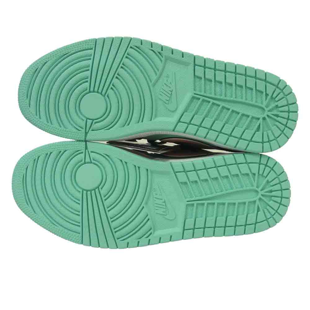 NIKE AIR JORDAN ナイキ ジョーダン CK3022-301 1 Low SE TROPICAL TWIST トロピカル ツイスト スニーカー ブラック系 ミントグリーン系 26.5cm【新古品】【未使用】【中古】