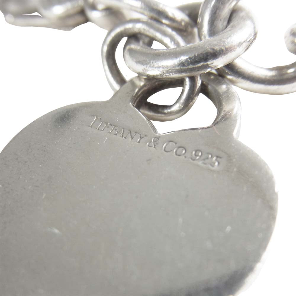TIFFANY&Co. ティファニー ハート ロゴ チェーン ブレスレット シルバー系【中古】