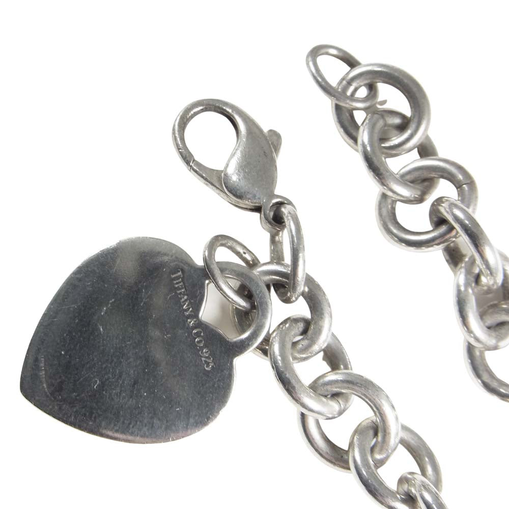 TIFFANY&Co. ティファニー ハート ロゴ チェーン ブレスレット シルバー系【中古】