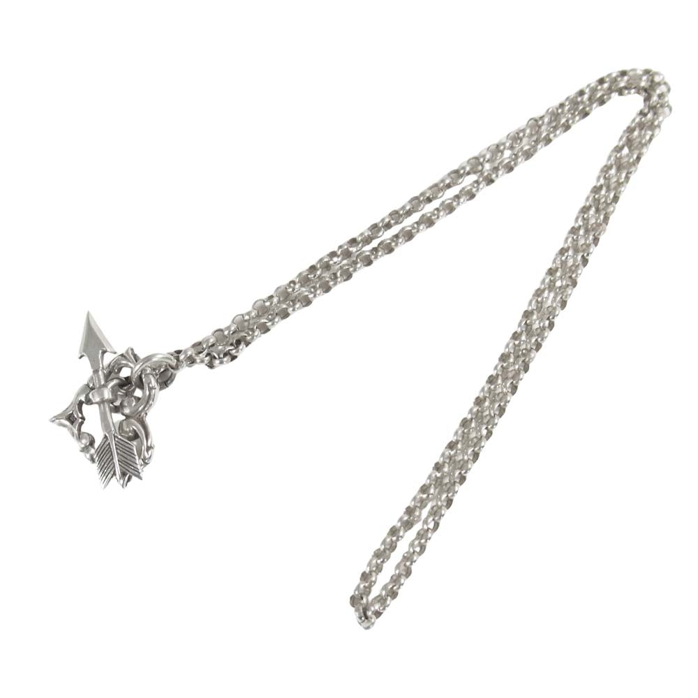 CRAZY PIG クレイジーピッグ チューダー ハート ＆ アロー ペンダント ネクレス シルバー系【中古】