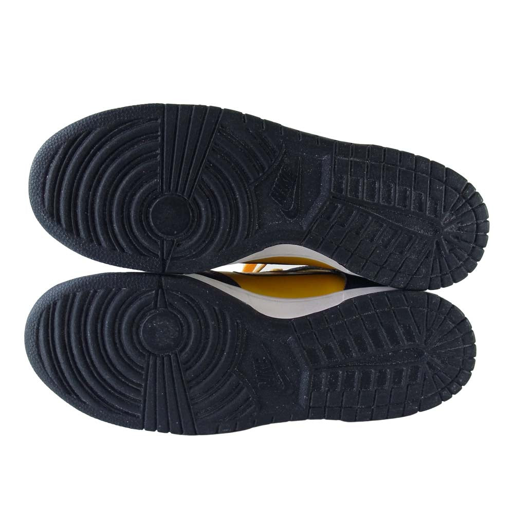 NIKE ナイキ 630335-471 99年復刻 DUNK HIGH LE Michigan ダンク ハイ ミシガン スニーカー MIDNIGHT NAVY VARSITY MAIZE ネイビー系×イエロー系 27【極上美品】【中古】