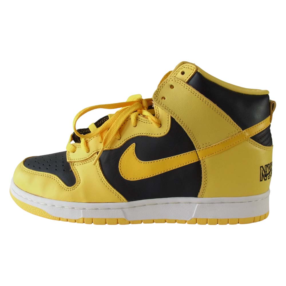NIKE ナイキ 630335-072 99年復刻 DUNK HI LE ダンク ハイ 黄黒 NYC BLACK BRIGHT GOLDENROD BLACK イエロー系×ブラック系 28【極上美品】【中古】