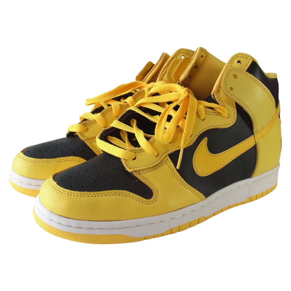 NIKE ナイキ 630335-072 99年復刻 DUNK HI LE ダンク ハイ 黄黒 NYC BLACK BRIGHT GOLDENROD BLACK イエロー系×ブラック系 28【極上美品】【中古】