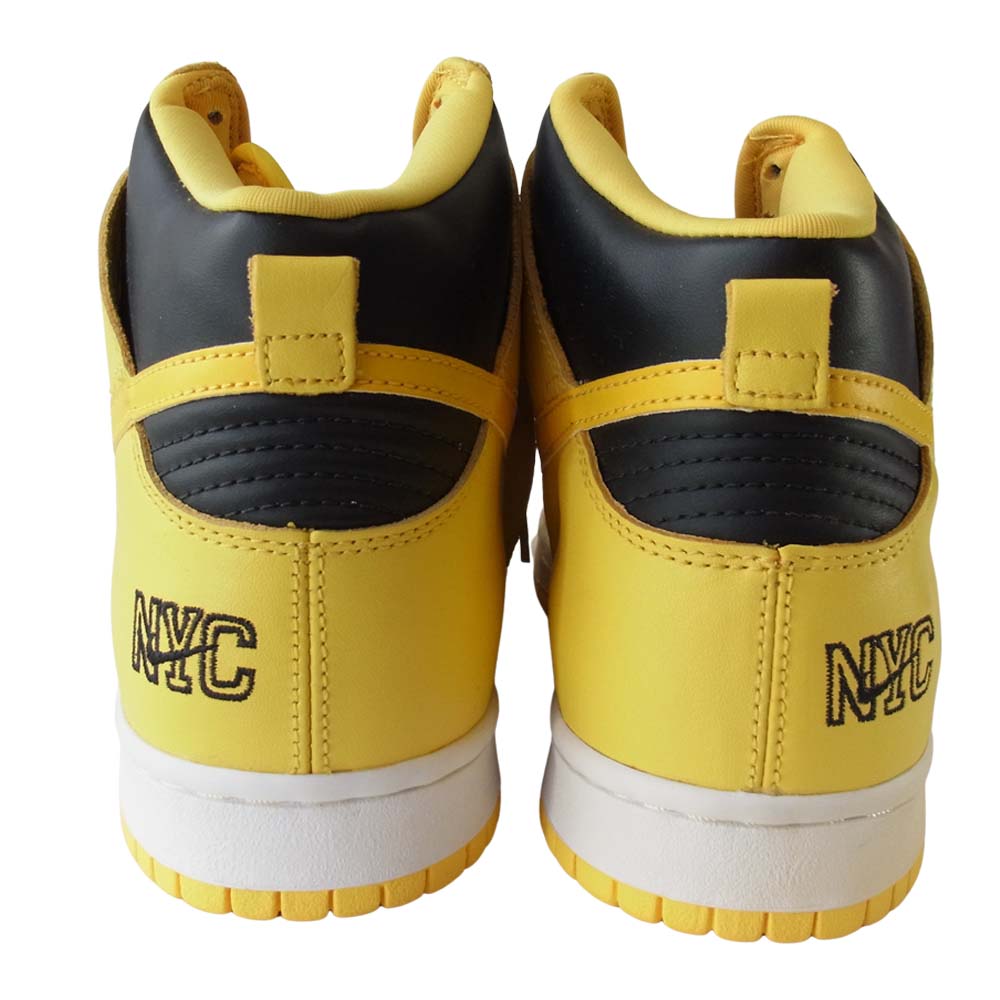 NIKE ナイキ 630335-072 99年復刻 DUNK HI LE ダンク ハイ 黄黒 NYC BLACK BRIGHT GOLDENROD BLACK イエロー系×ブラック系 28【極上美品】【中古】