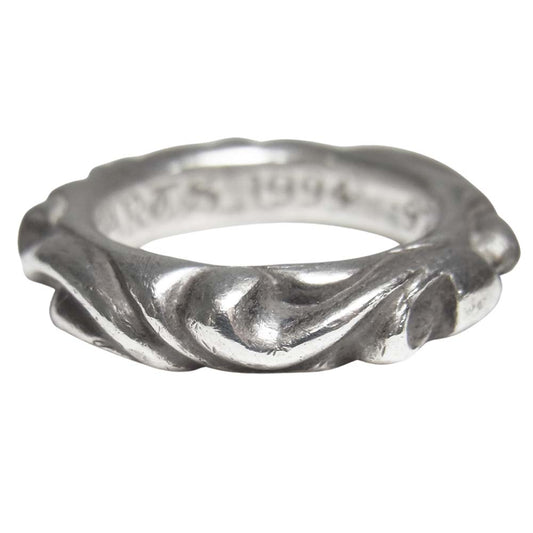 CHROME HEARTS クロムハーツ（原本無） SCRL BAND スクロールバンド リング シルバー系 8号程度【中古】