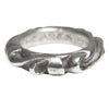CHROME HEARTS クロムハーツ（原本無） SCRL BAND スクロールバンド リング シルバー系 8号程度【中古】
