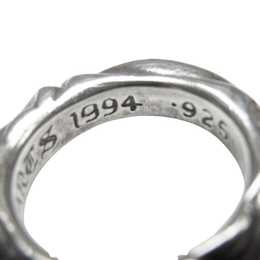 CHROME HEARTS クロムハーツ（原本無） SCRL BAND スクロールバンド リング シルバー系 8号程度【中古】
