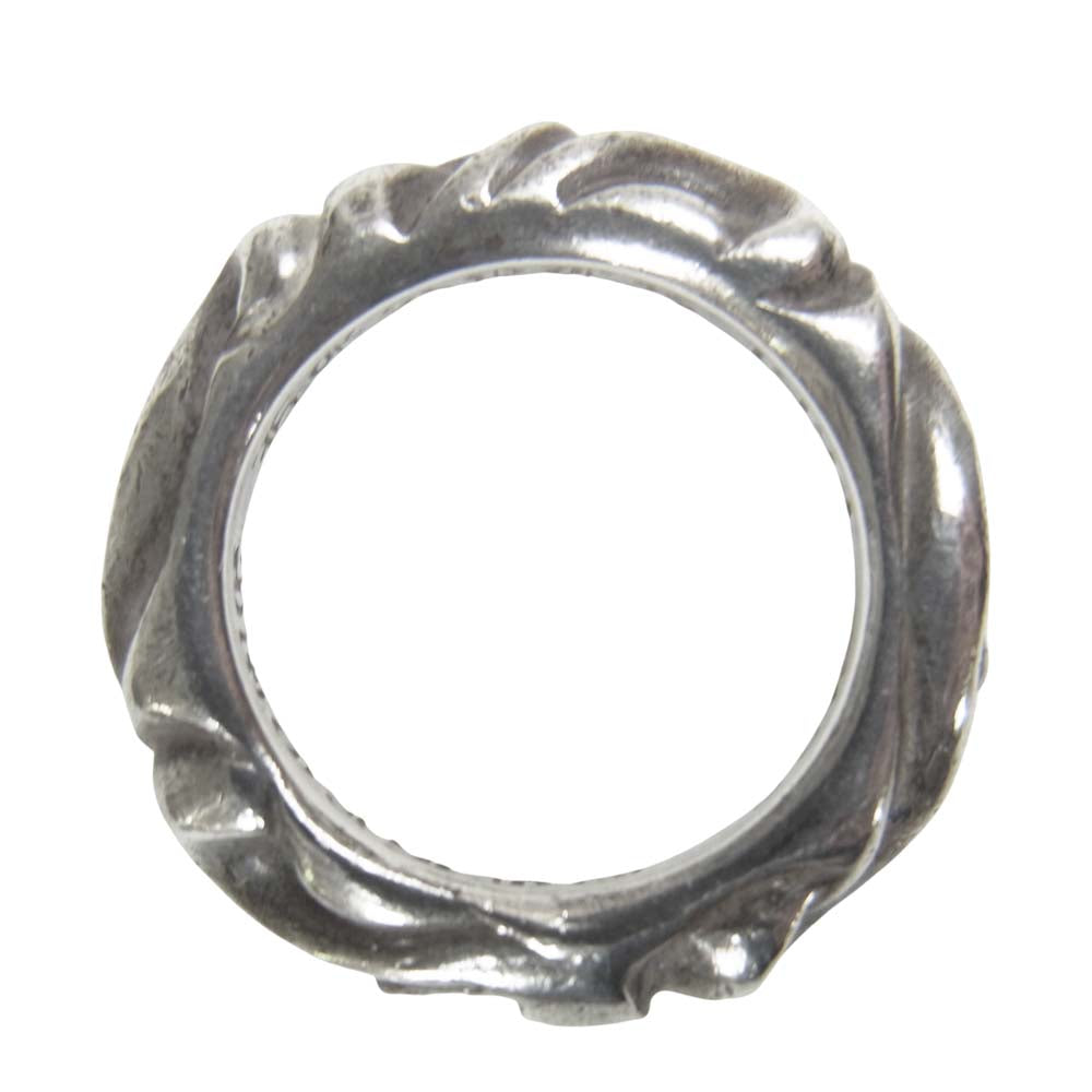 CHROME HEARTS クロムハーツ（原本無） SCRL BAND スクロールバンド リング シルバー系 8号程度【中古】