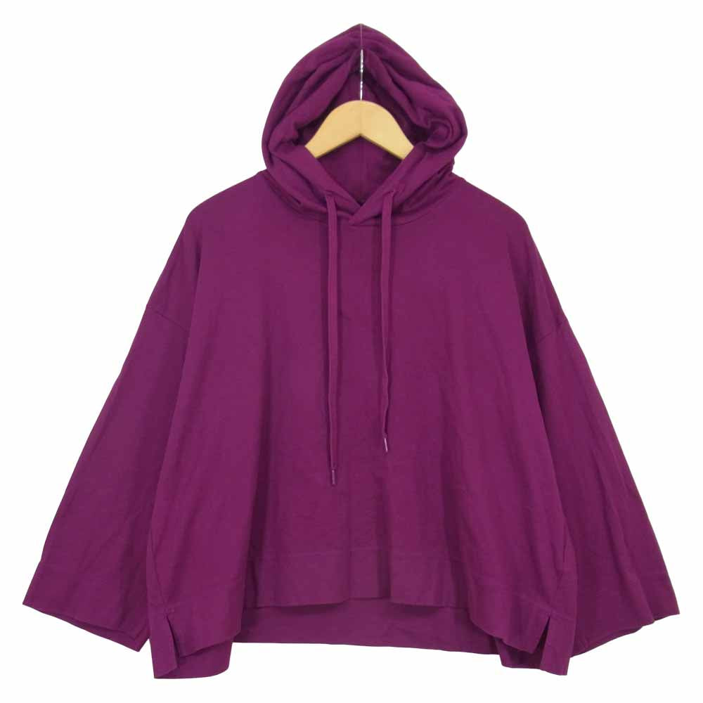 プリーツプリーズ ISSEY MIYAKE イッセイミヤケ PP91-JK758 ワイドシルエット プルオーバー パーカー パープル系 5【中古】