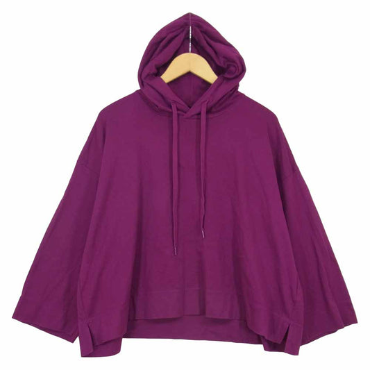 プリーツプリーズ ISSEY MIYAKE イッセイミヤケ PP91-JK758 ワイドシルエット プルオーバー パーカー パープル系 5【中古】