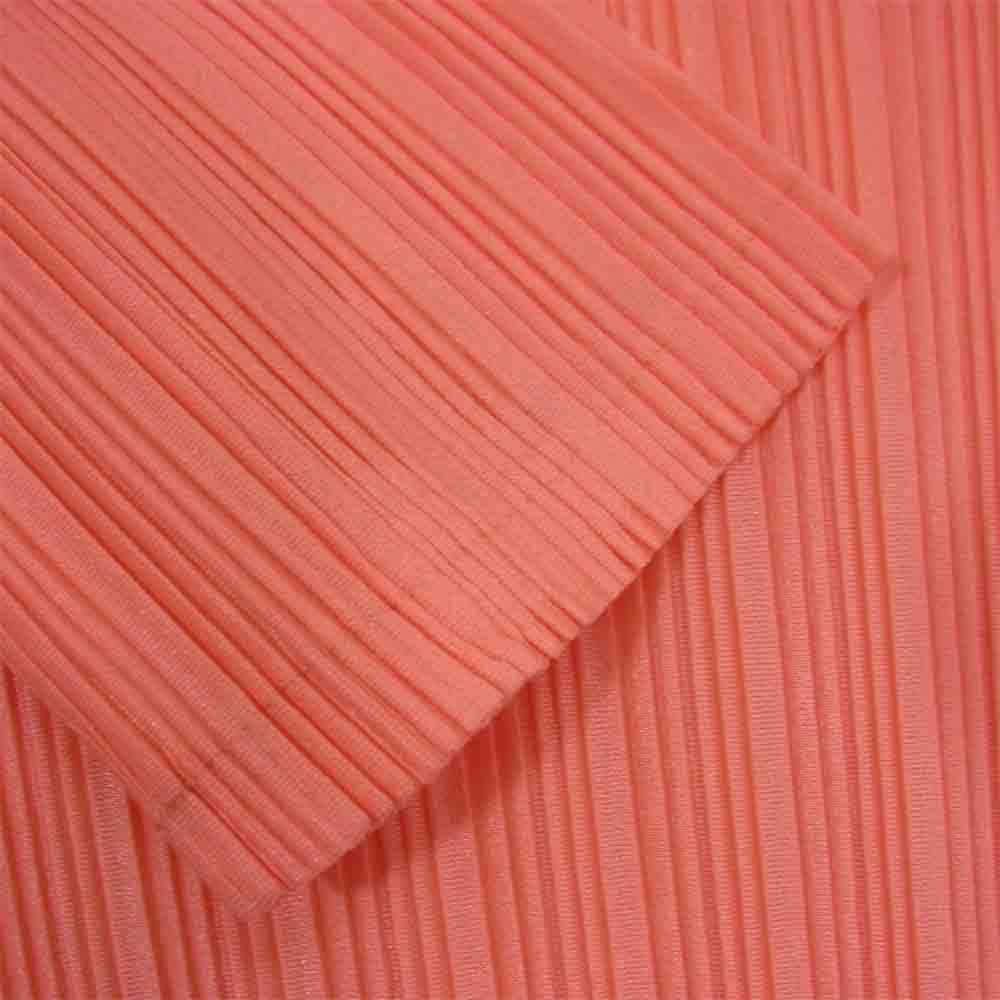 プリーツプリーズ ISSEY MIYAKE イッセイミヤケ PP93-FK942 ハイネック 長袖 カットソー ピンク系 3【美品】【中古】