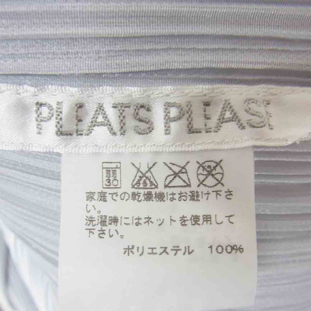 プリーツプリーズ ISSEY MIYAKE イッセイミヤケ PP55-JO103 ボタンレス カーディガン グレー系 3【中古】