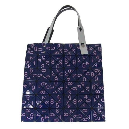 ISSEY MIYAKE イッセイミヤケ BAOBAO バオバオ BB53-AG622 ナンバー柄 トート バッグ ネイビー系【中古】