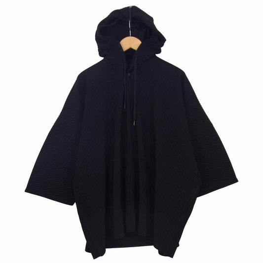 ISSEY MIYAKE イッセイミヤケ HOMME PLISSE オムプリッセ HP03JK101 プリーツ加工 オーバーサイズ フーディ― パーカー ブラック系 4【中古】