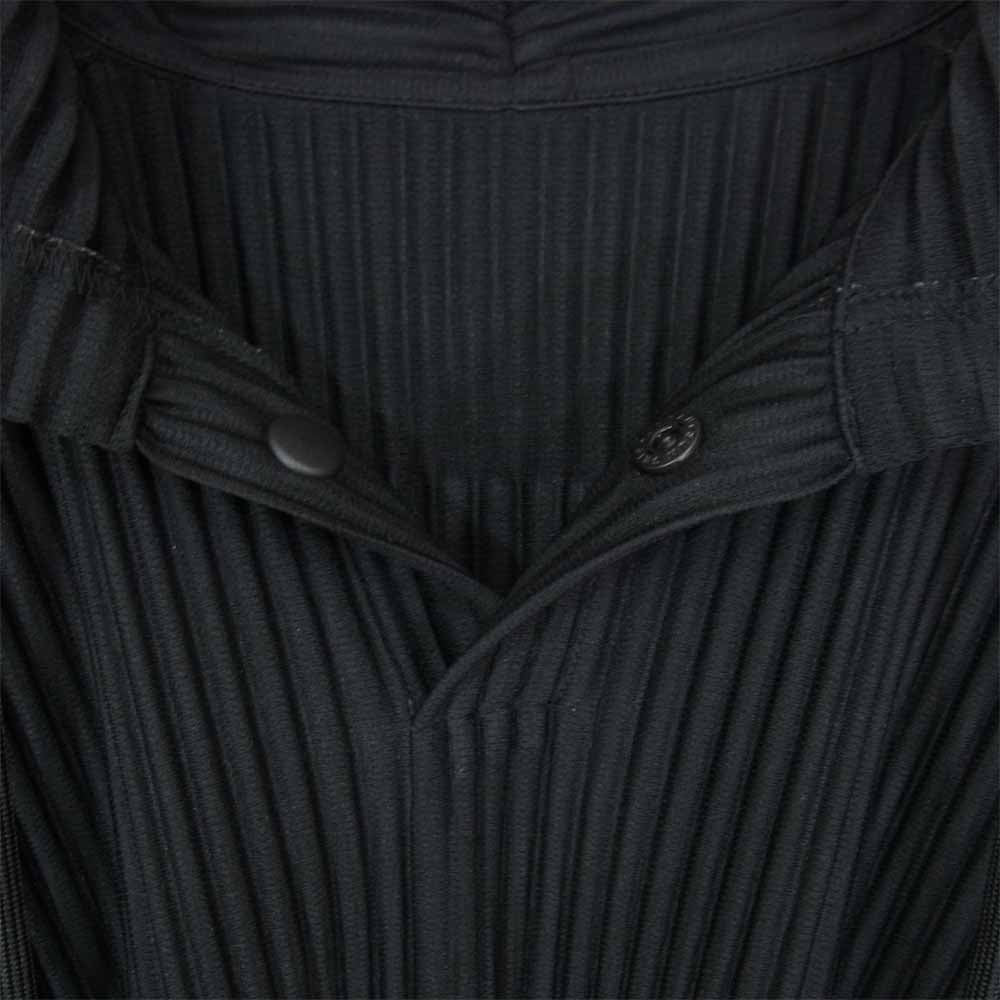 ISSEY MIYAKE イッセイミヤケ HOMME PLISSE オムプリッセ HP03JK101 プリーツ加工 オーバーサイズ フーディ― パーカー ブラック系 4【中古】