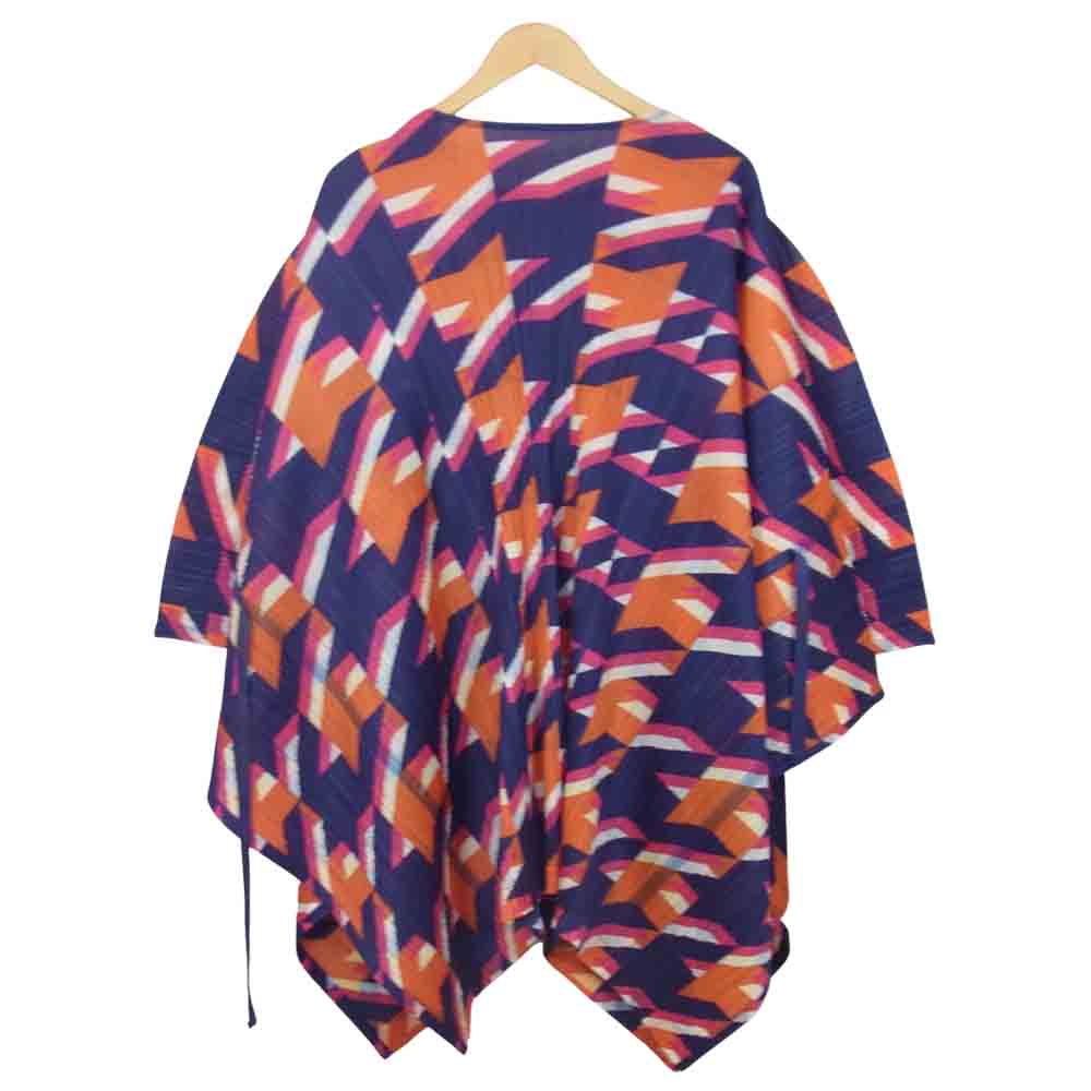 プリーツプリーズ ISSEY MIYAKE イッセイミヤケ PP11-JT712 総柄 変形 ワンピース マルチカラー系 4【美品】【中古】