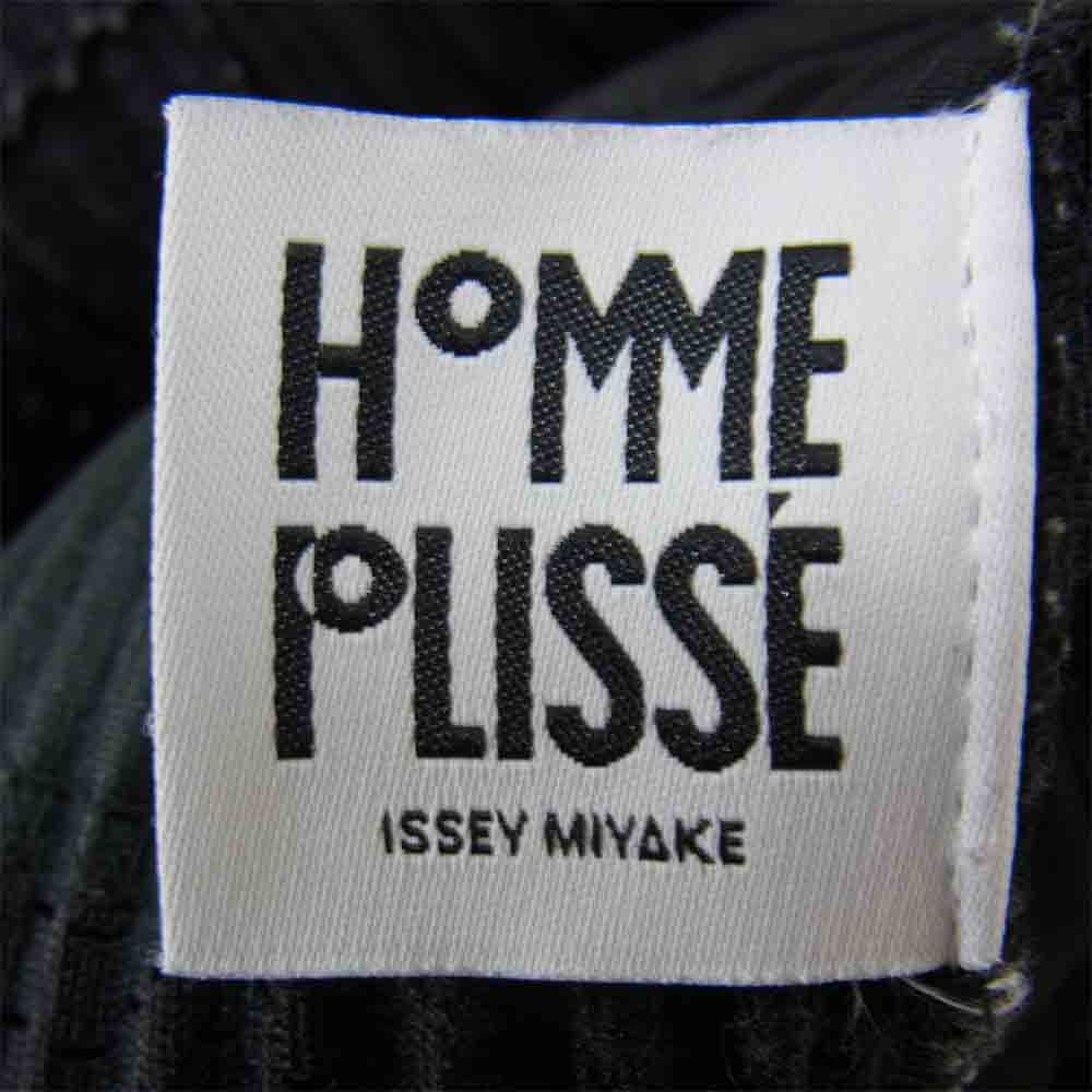 ISSEY MIYAKE イッセイミヤケ HOMME PLISSE　オムプリッセ HP71JC148 プリーツ加工 パンチング スイングトップ ブルゾン ジャケット ブラック系 2【中古】