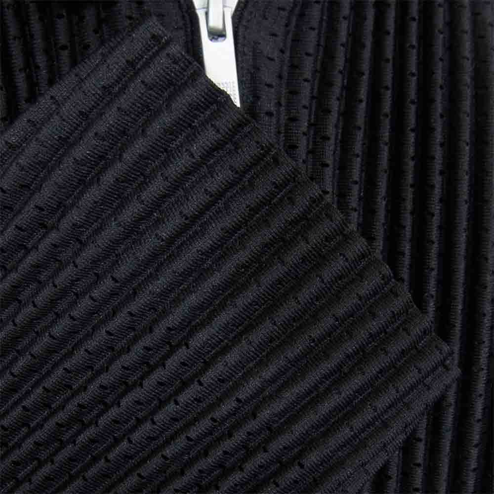 ISSEY MIYAKE イッセイミヤケ HOMME PLISSE　オムプリッセ HP71JC148 プリーツ加工 パンチング スイングトップ ブルゾン ジャケット ブラック系 2【中古】