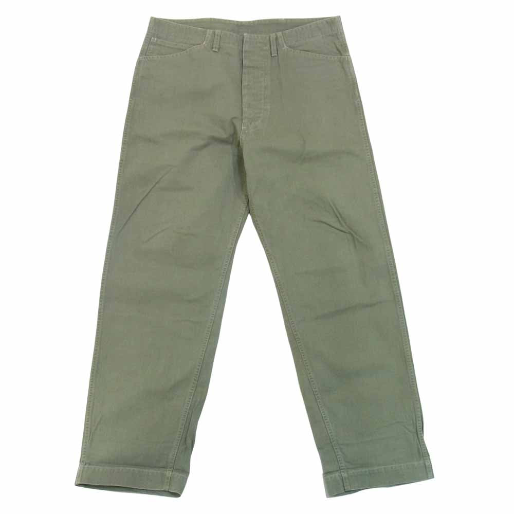 TENDERLOIN テンダーロイン T-HERRINGBONE WORK PNT ヘリンボーン ワーク パンツ カーキ系 M【中古】