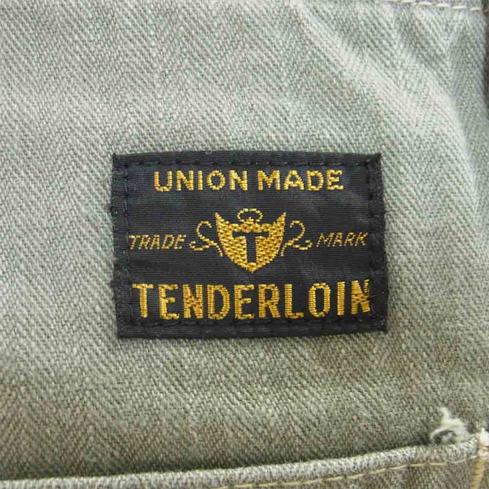 TENDERLOIN テンダーロイン T-HERRINGBONE WORK PNT ヘリンボーン ワーク パンツ カーキ系 M【中古】