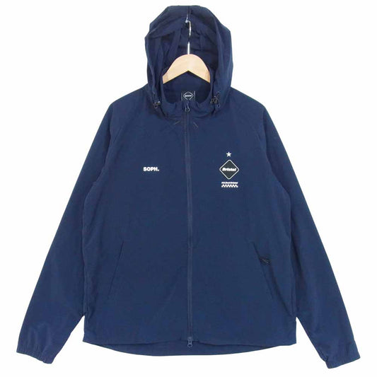 F.C.R.B. エフシーアールビー 19SS FCRB-190037 STRETCH LIGHT WEIGHT HOOD BLOUSON ストレッチ ライト フーディー ダークネイビー系 XL【中古】
