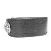 CHROME HEARTS クロムハーツ（原本無） 3ボタン 2スナップ レザー ブレスレット ブラック系【中古】