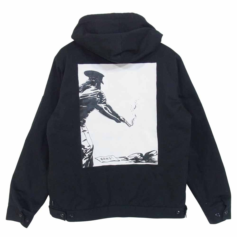 Supreme シュプリーム 14AW × Raymond Pettibon Hooded Work Jacket レイモンド ぺティボン ワーク ジャケット ブラック系 M【中古】