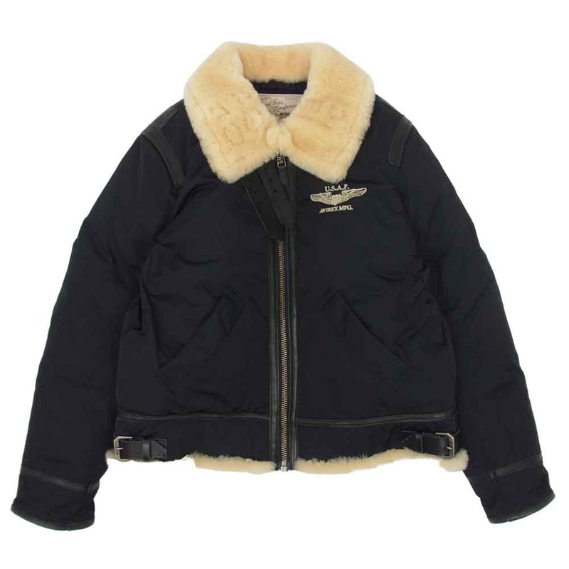 AVIREX アヴィレックス 6172150 U.S.A.F. 70TH ANNIVERSARY TYPE B-3 DOWN JACKET ブラック系 L【美品】【中古】