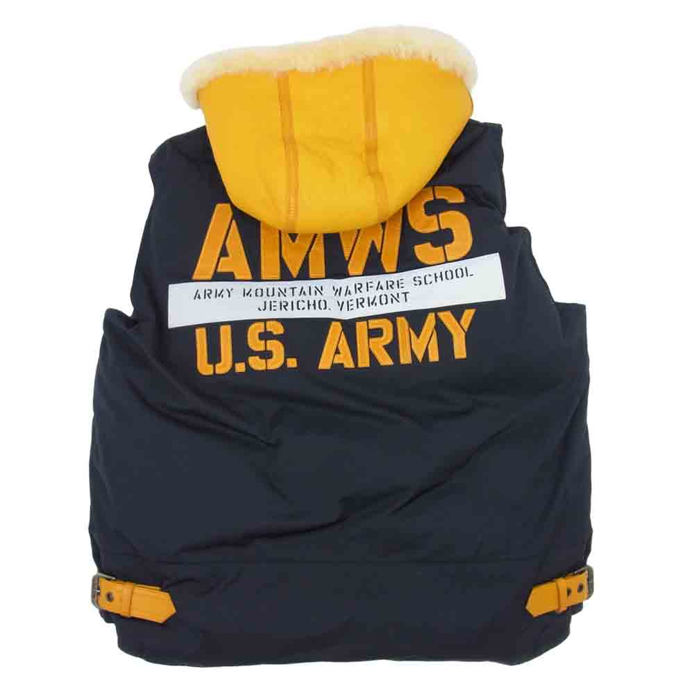 AVIREX アヴィレックス 6192177 IMPACT HOODIE DOWN VEST インパクトフーディー ダウンベスト ブラック系 XL【美品】【中古】