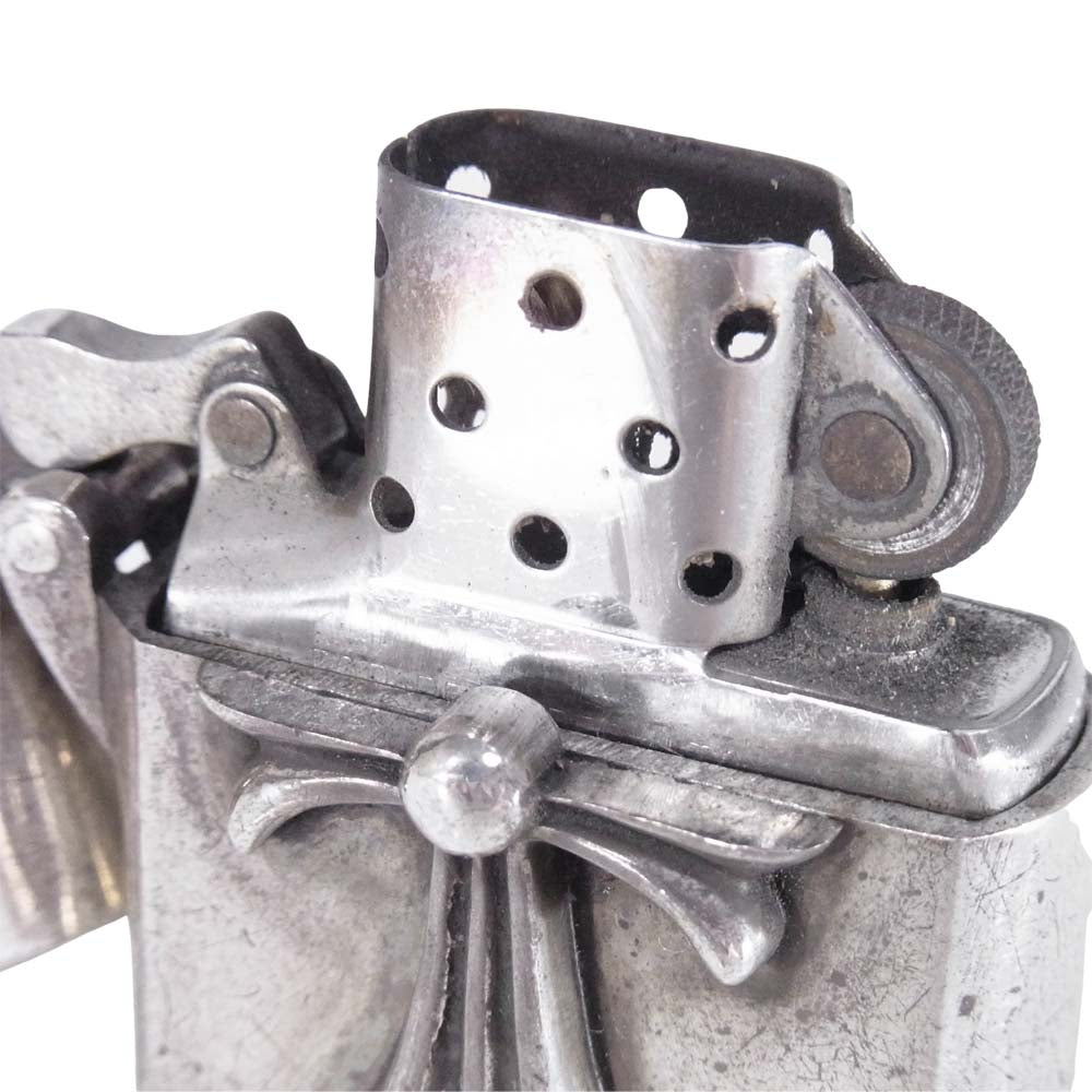 CHROME HEARTS クロムハーツ（原本無） LA限定 スモール CHクロス Zippo ジッポ ライター シルバー系【中古】