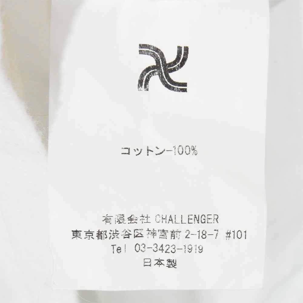 CHALLENGER チャレンジャー BUILT TOUGH T プリント 半袖 Tシャツ 日本製 コットン ホワイト系 M【中古】