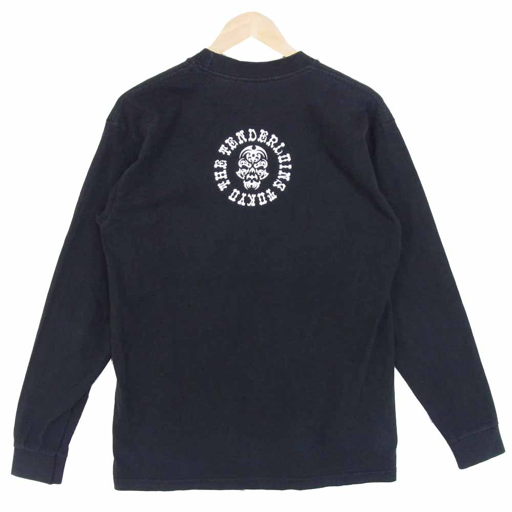 TENDERLOIN テンダーロイン TEE L/S OE ボルネオスカル プリント ロンT カットソー ブラック系 M【中古】