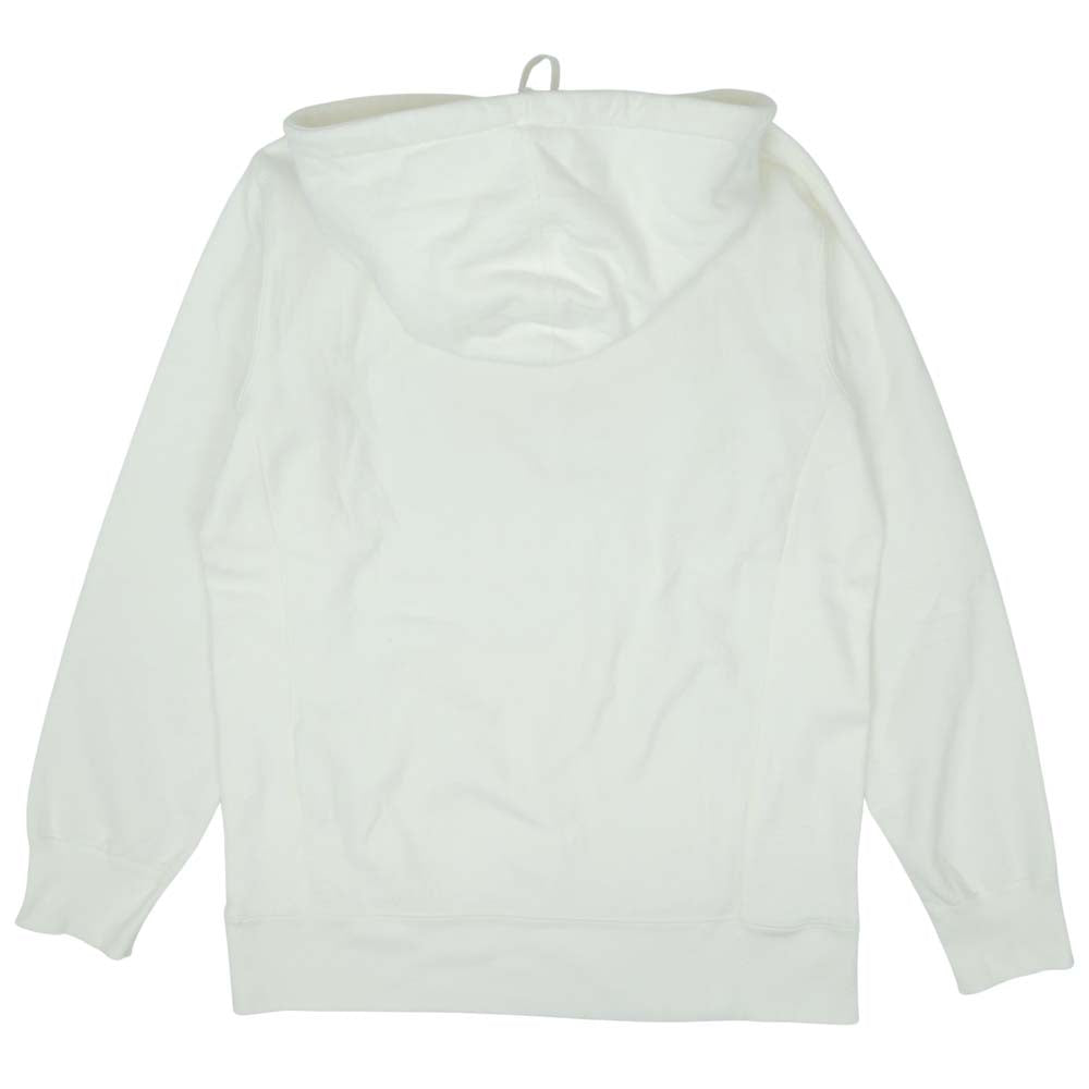 Supreme シュプリーム ×COMME des GARCONS SHIRTコムデギャルソン シャツ 17SS Box Logo Hooded Sweatshirt ボックス ロゴ プルオーバー パーカー ホワイト系 L【中古】