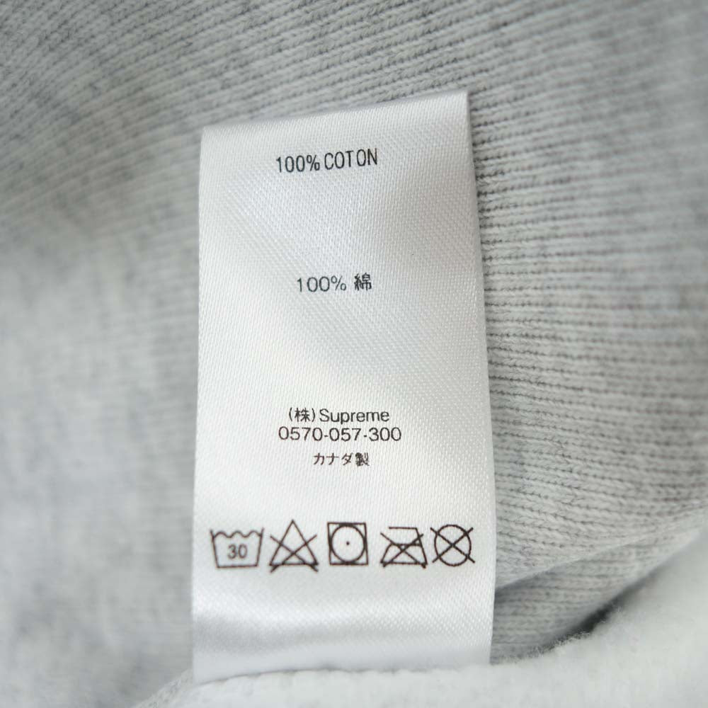 Supreme シュプリーム 18AW Box Logo Crewneck Sweatshirt ボックス ロゴ クルーネック スウェット シャツ アッシュグレー グレー系 L【美品】【中古】