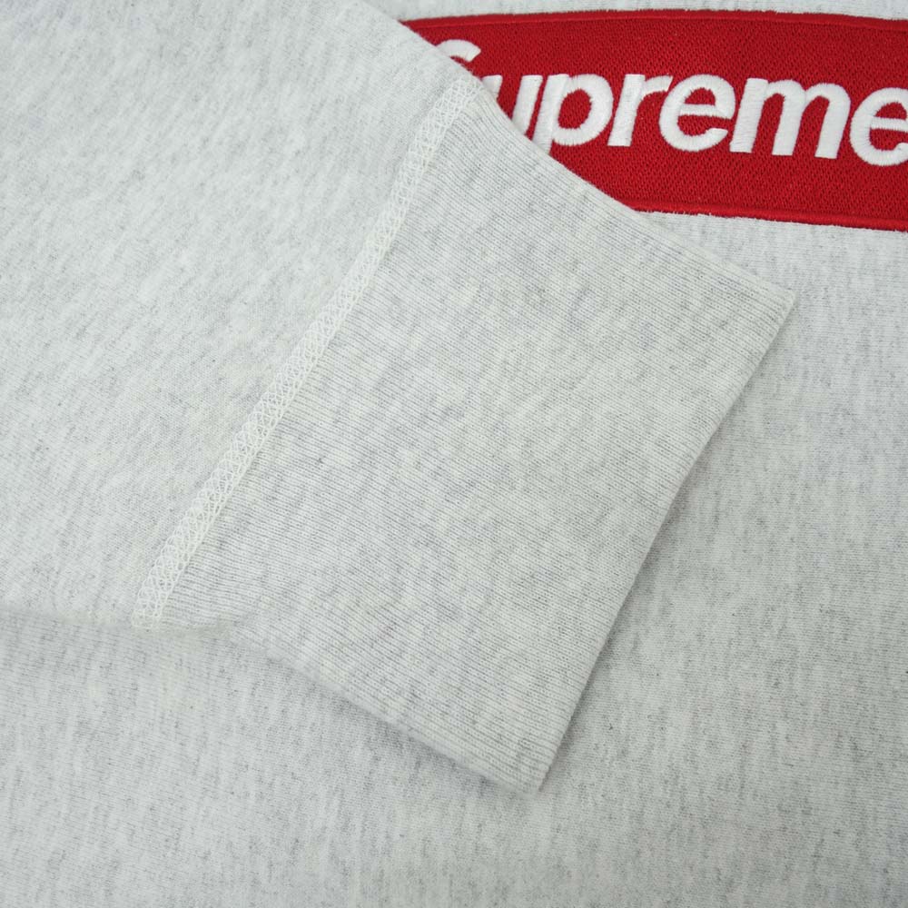Supreme シュプリーム 18AW Box Logo Crewneck Sweatshirt ボックス ロゴ クルーネック スウェット シャツ アッシュグレー グレー系 L【美品】【中古】